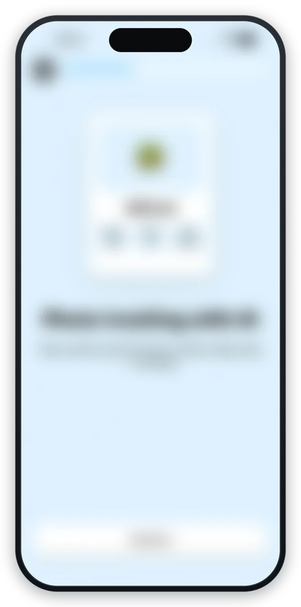 A blurred preview of STRQ food tracking