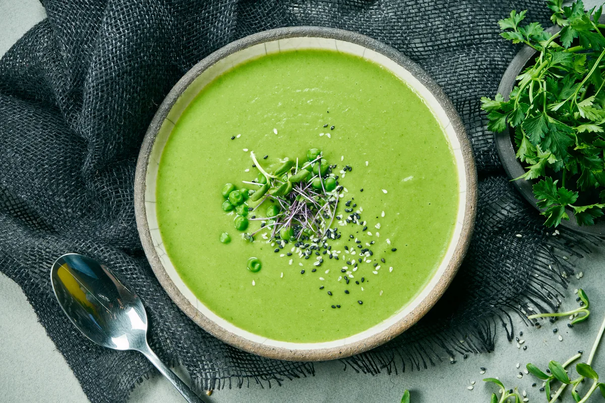 Brokkoli-Erbsen-Suppe