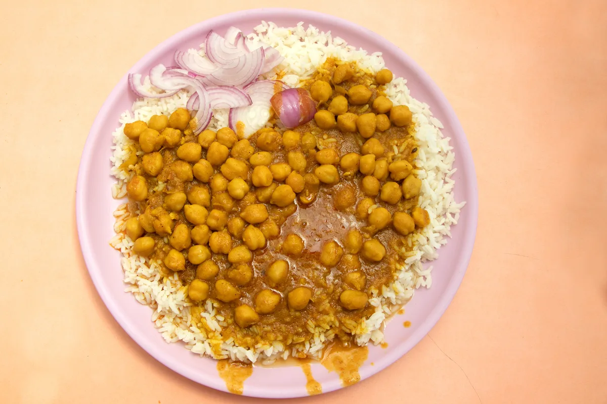 Chana Masala mit Reis