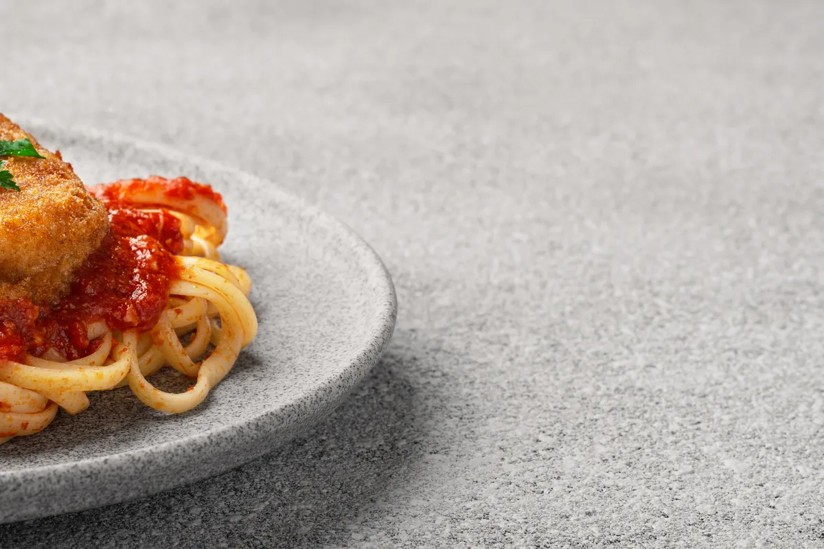 Chicken Parmesan mit Linguine