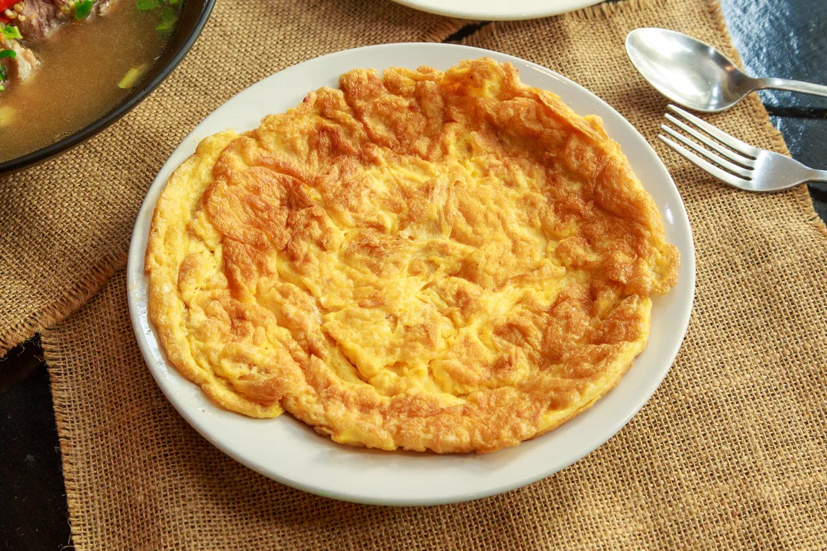 Eiweiß-Omelett mit Gemüse