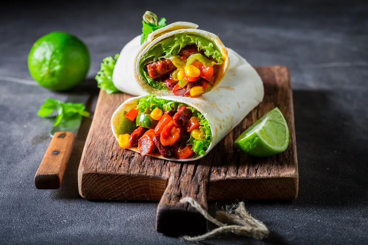 Gemüse-Burrito