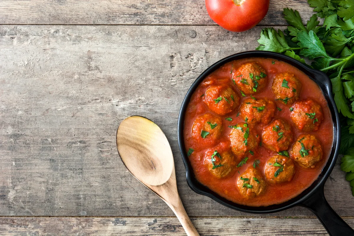 Hackbällchen in Tomatensauce