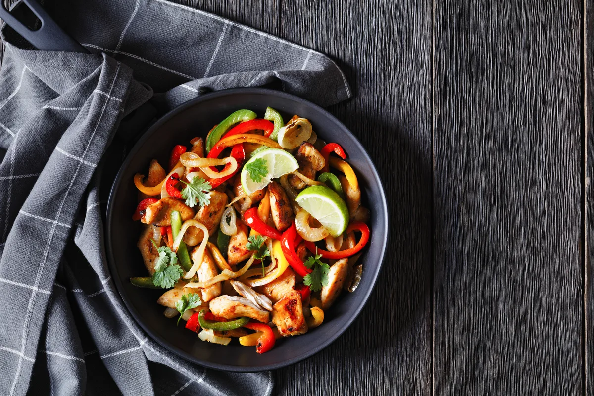 Hähnchen-Fajitas