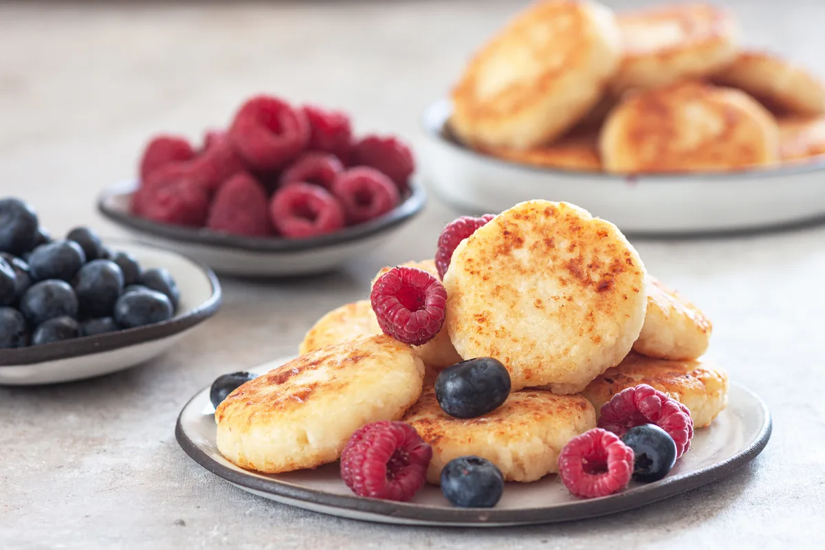 Hüttenkäse-Pancakes