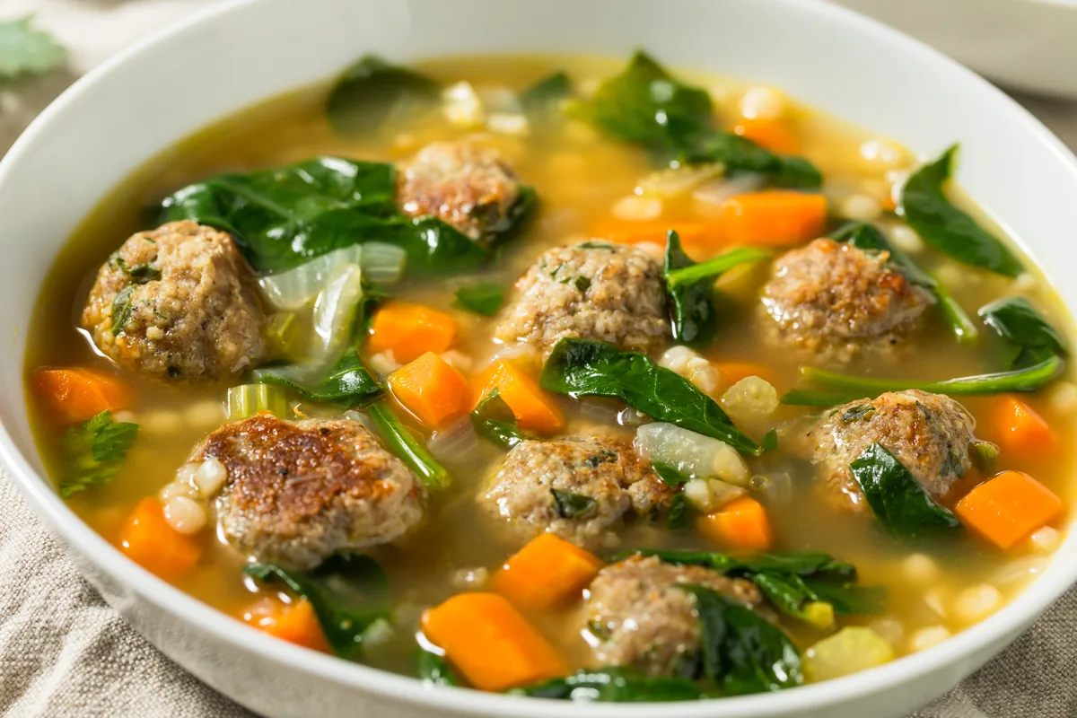 Italienische Hochzeitssuppe