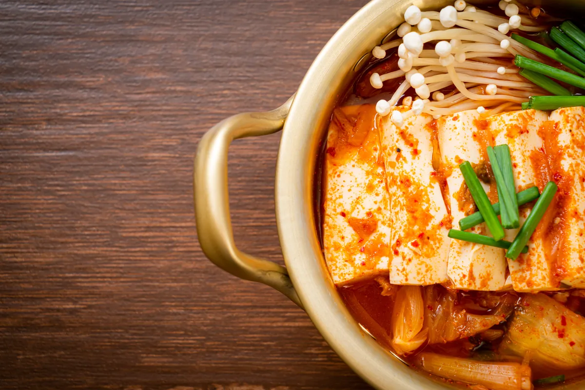 Kimchi-Eintopf mit Tofu