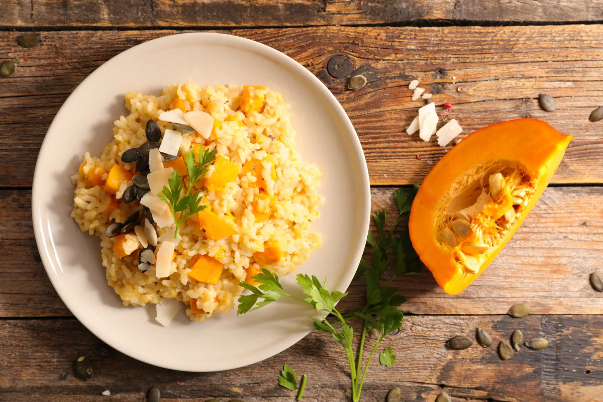 Kürbis-Risotto
