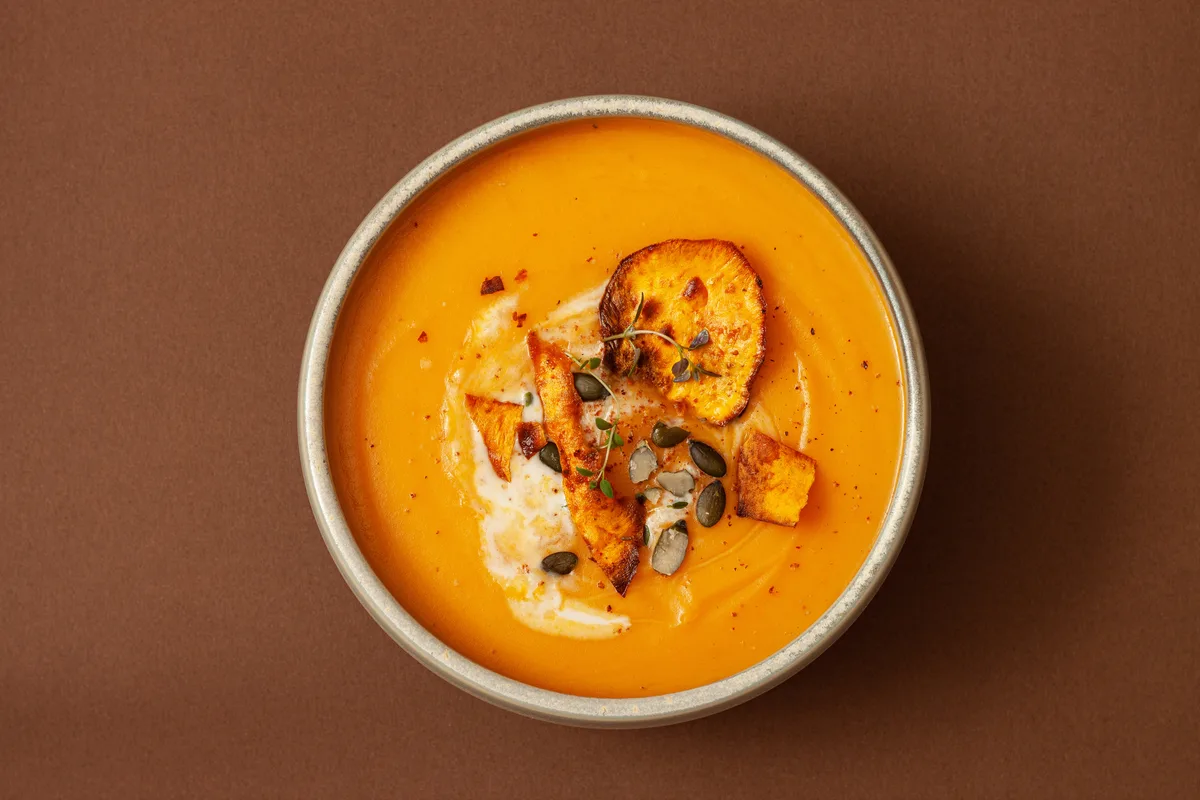 Kürbis-Süßkartoffel-Suppe