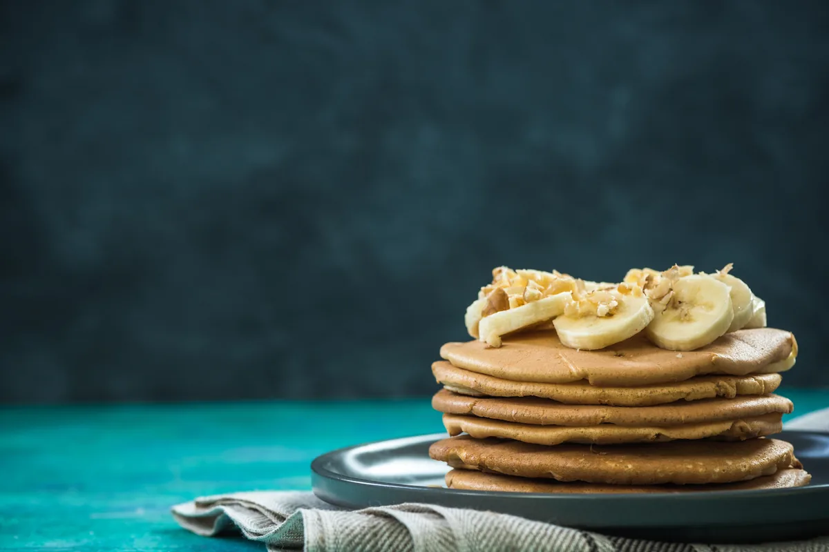 Pancakes aus Banane und Haferflocken
