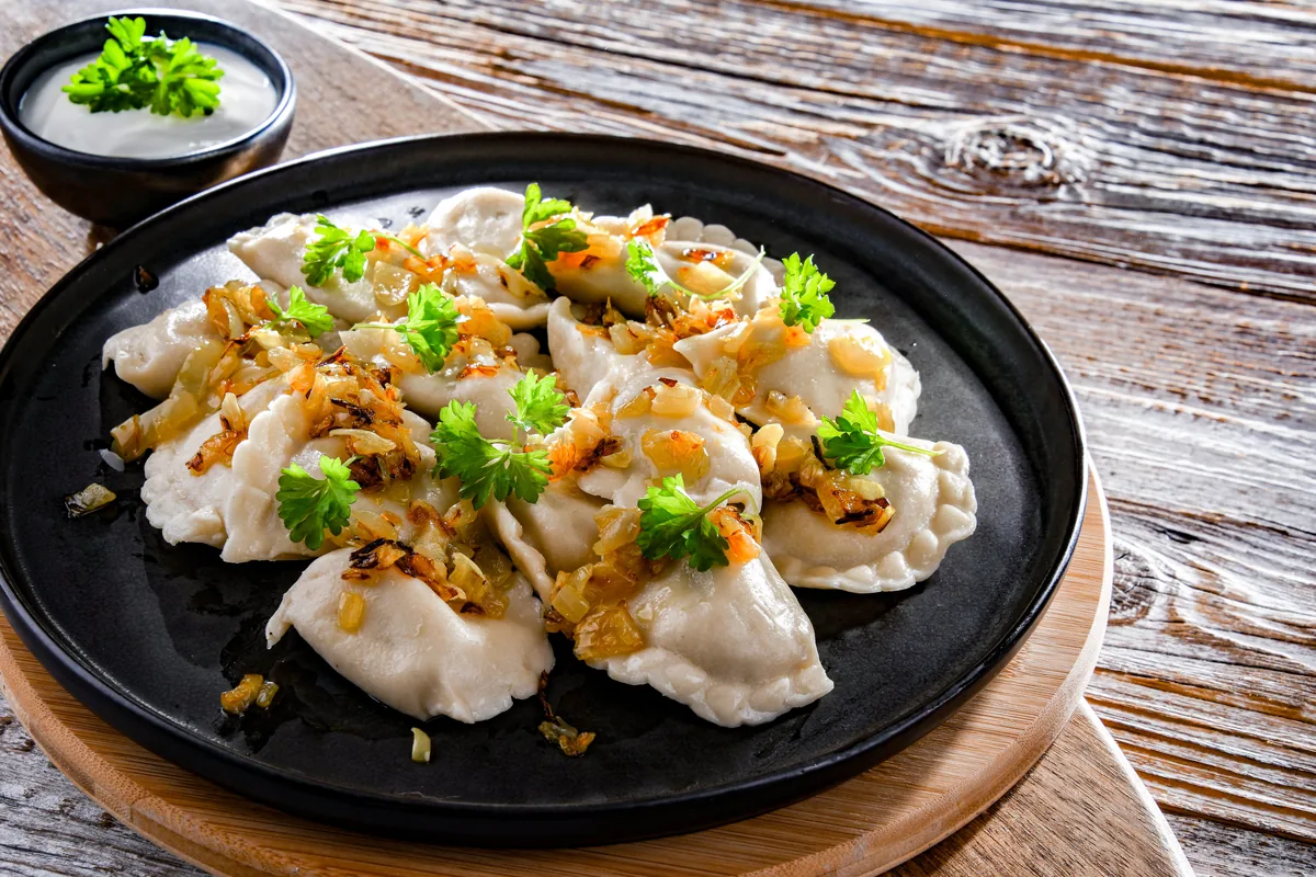 Pierogi mit Kartoffel-Quark-Füllung