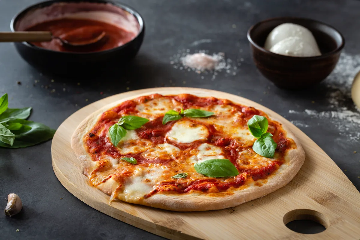 Pizza Margherita, selbst gemacht