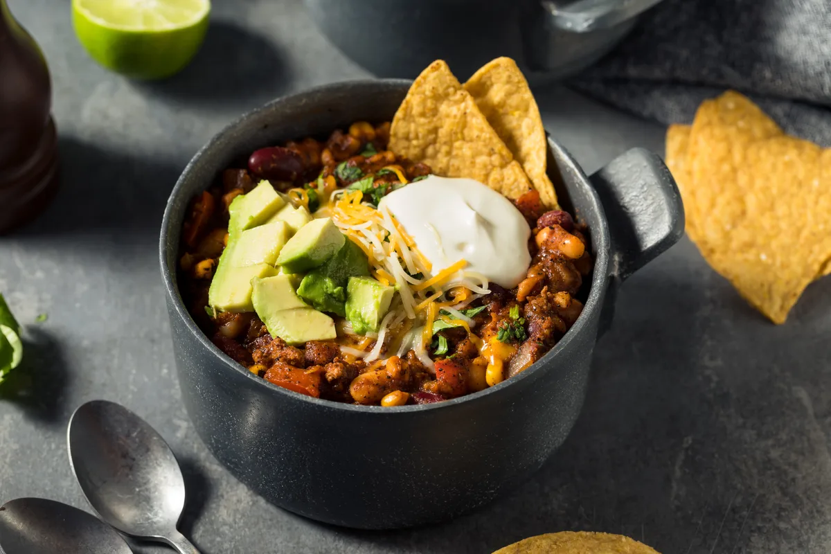 Puten-Chili mit weißen Bohnen