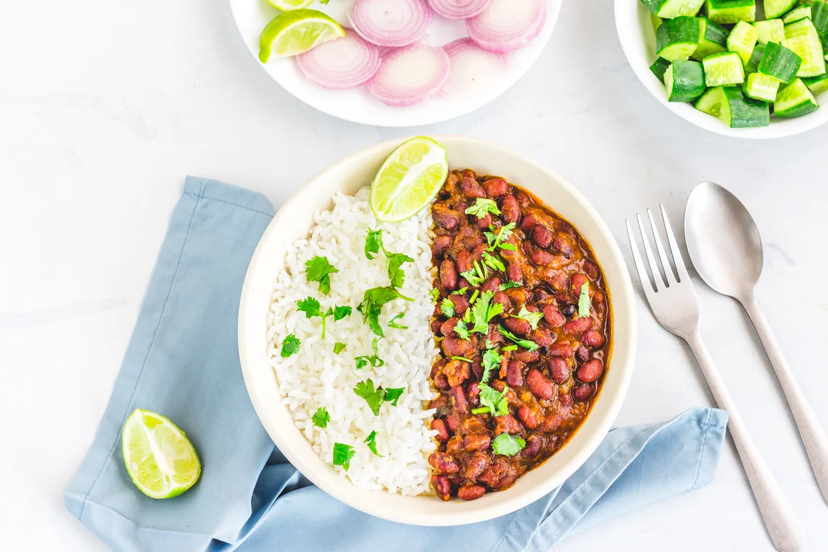 Rajma mit Reis