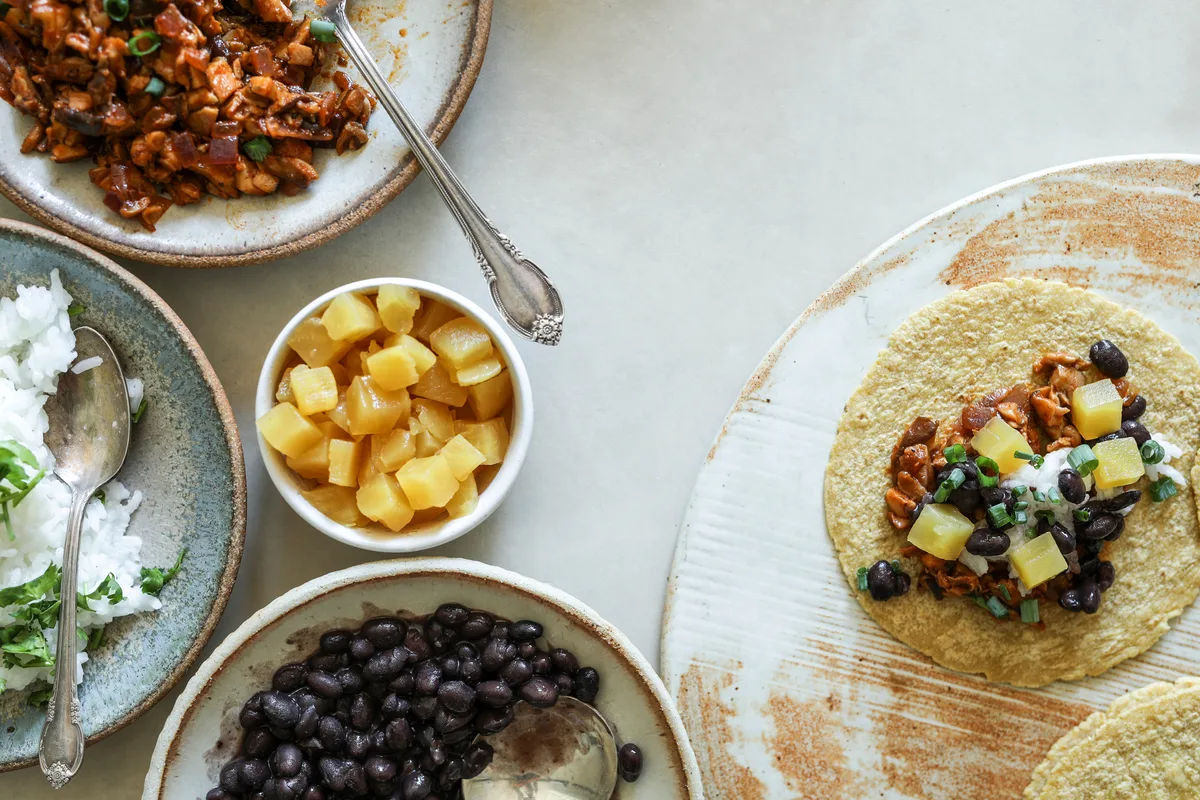 Schwarze-Bohnen-Tacos
