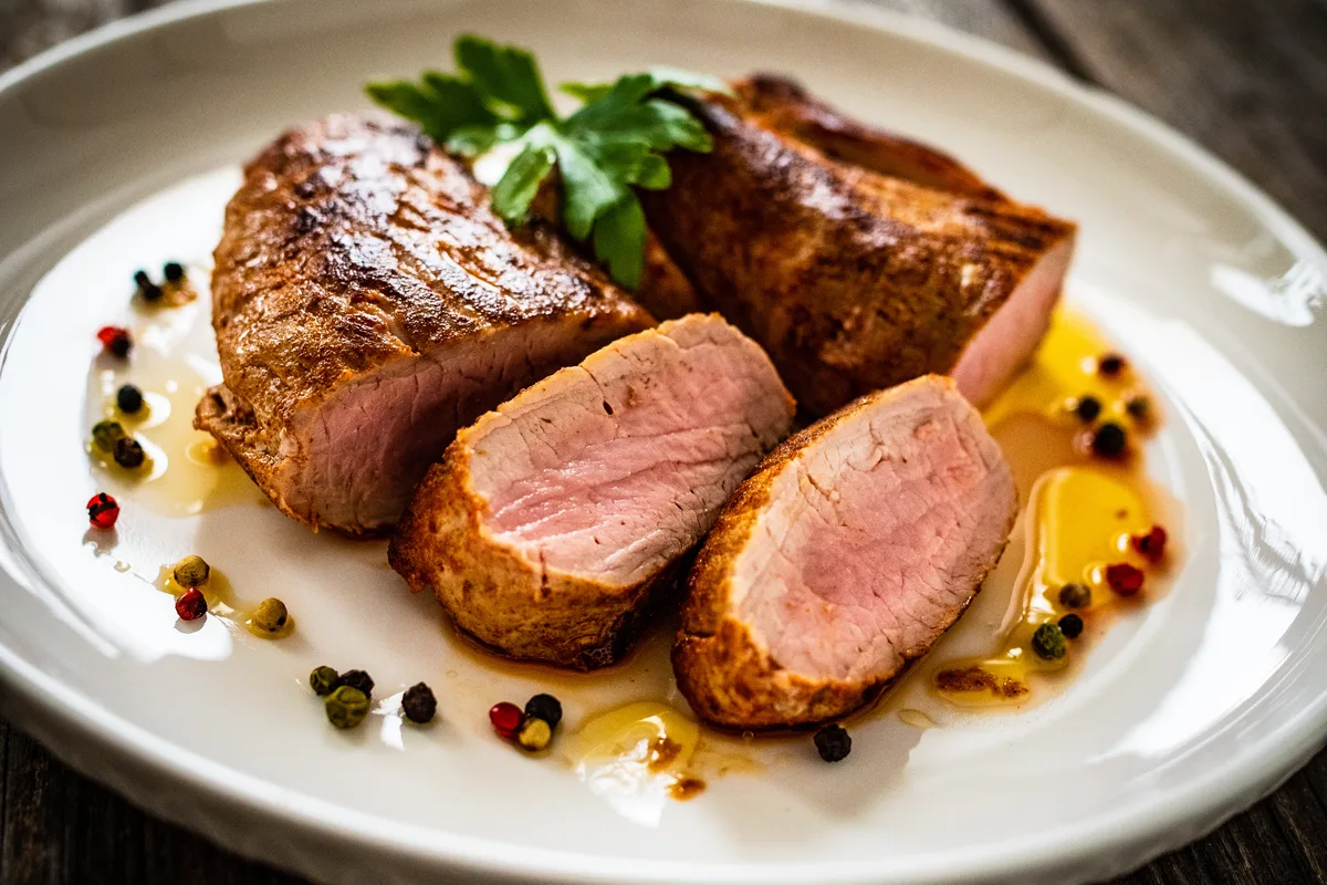 Schweinebraten mit Kräuterkruste