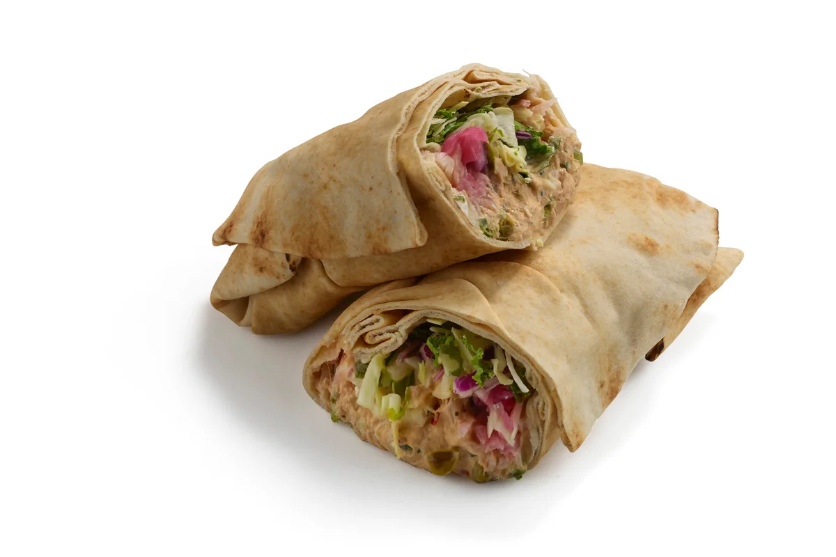 Thunfisch-Wraps mit Joghurt und Gurke