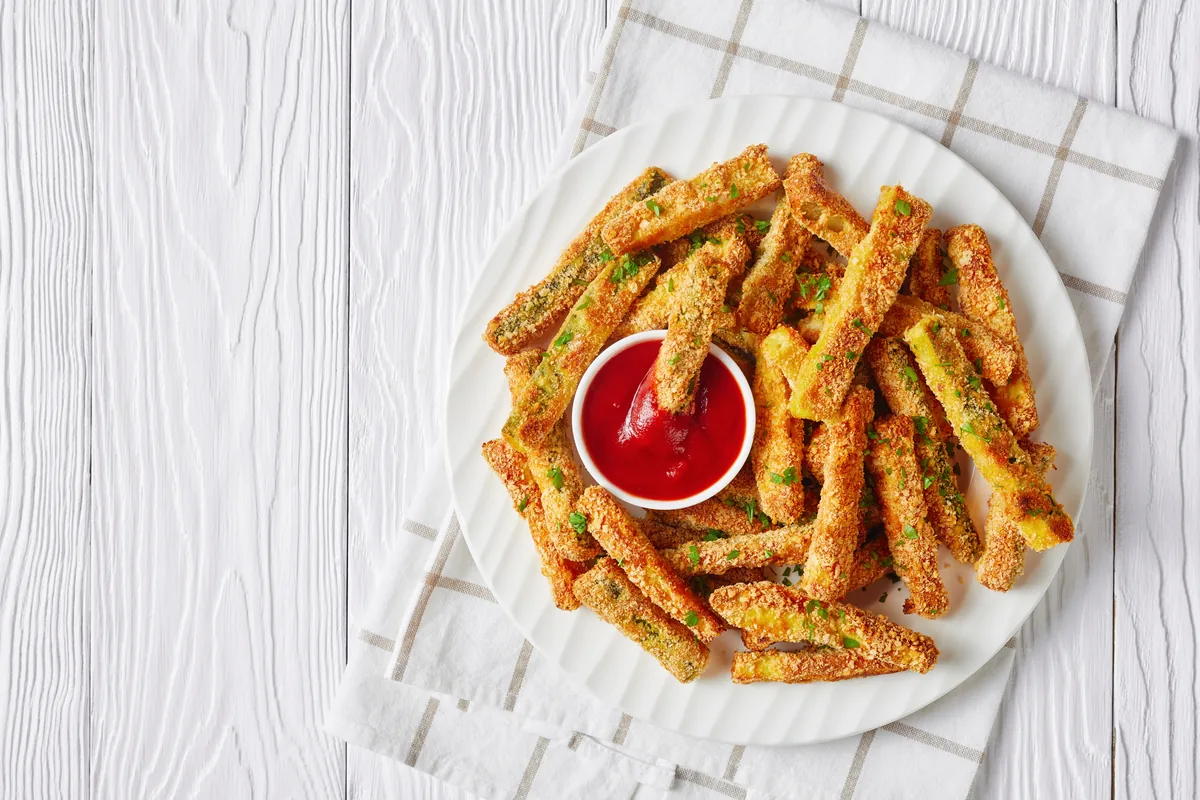 Zucchini-Sticks aus dem Ofen